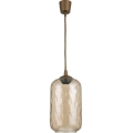 Brilagi - kábeles LED függőlámpa RETRO GLASS 1xE27/60W/230V Ø 14 cm barna/füstös barna