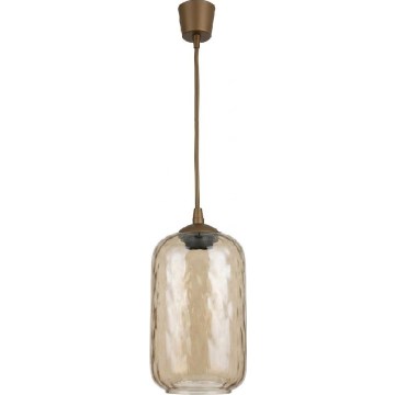 Brilagi - kábeles LED függőlámpa RETRO GLASS 1xE27/60W/230V Ø 14 cm barna/füstös barna