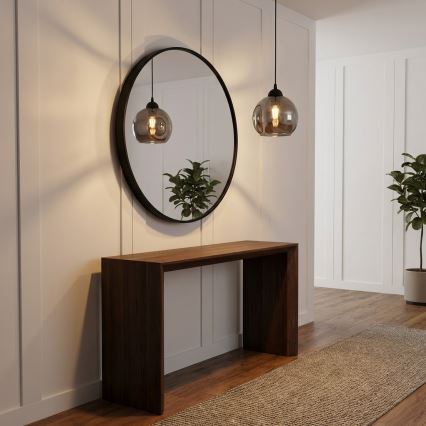Brilagi - Kábellel függesztett csillár DIOR 1xE27/60W/230V fekete/füstszürke