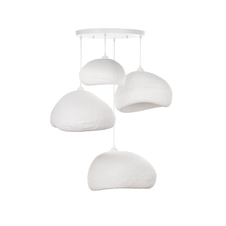 Brilagi - Kábellel függeszthető csillár WABI SABI 4xE27/40W/230V átm. 95 cm fehér