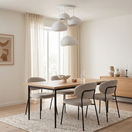 Brilagi - Kábellel függeszthető csillár WABI SABI 4xE27/40W/230V átm. 95 cm fehér