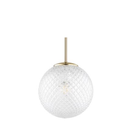 Brilagi - Kábelre függesztett csillár STELLA 1xE27/60W/230V átm. 18 cm bézs/arany