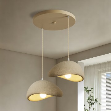 BRILAGI - Kábelre függesztett csillár WABI SABI 2xE27/60W/230V bézs