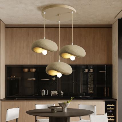 BRILAGI - Kábelre szerelt csillár WABI SABI 3xE27/60W/230V bézs
