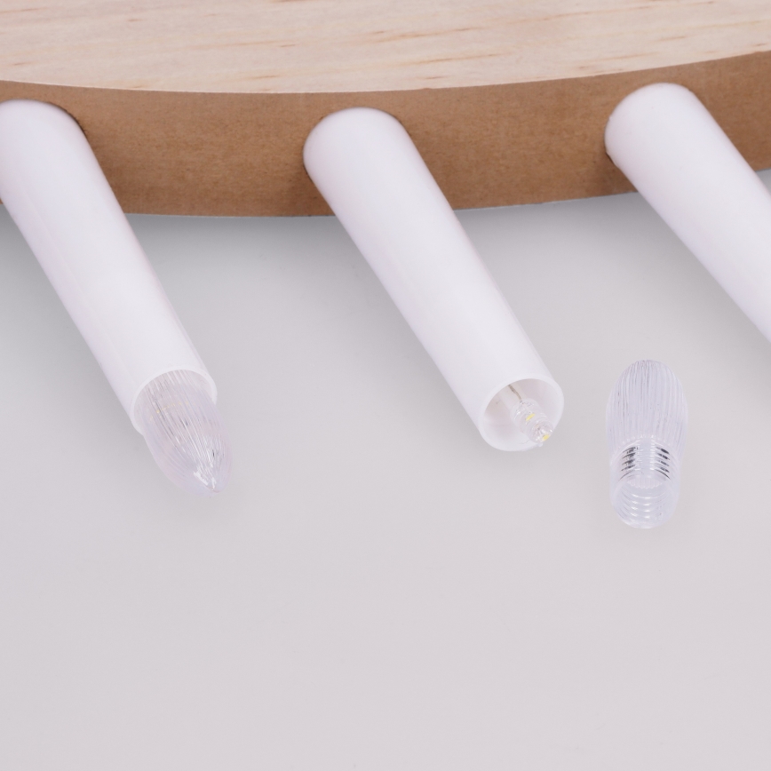 BRILAGI - karácsonyi LED gyertyatartó 7xLED/2xAA bézs/fehér
