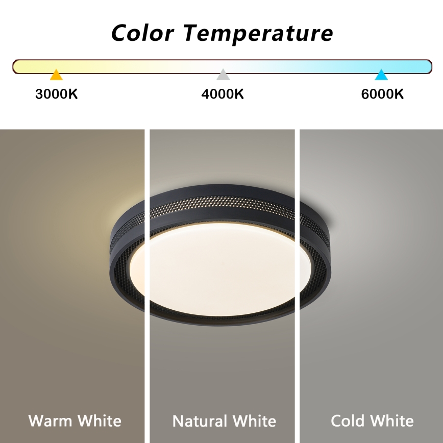 Brilagi - LED dimmelhető mennyezeti lámpa KREON LED/54W/230V 3000-6000K fehér átm. 38 cm + távirányító