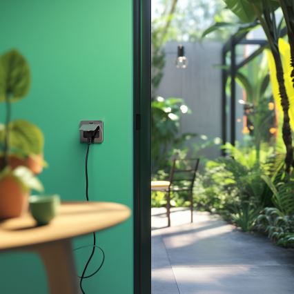 Brilagi - Kültéri beépített padló aljzat IP55 matt króm négyszögletes