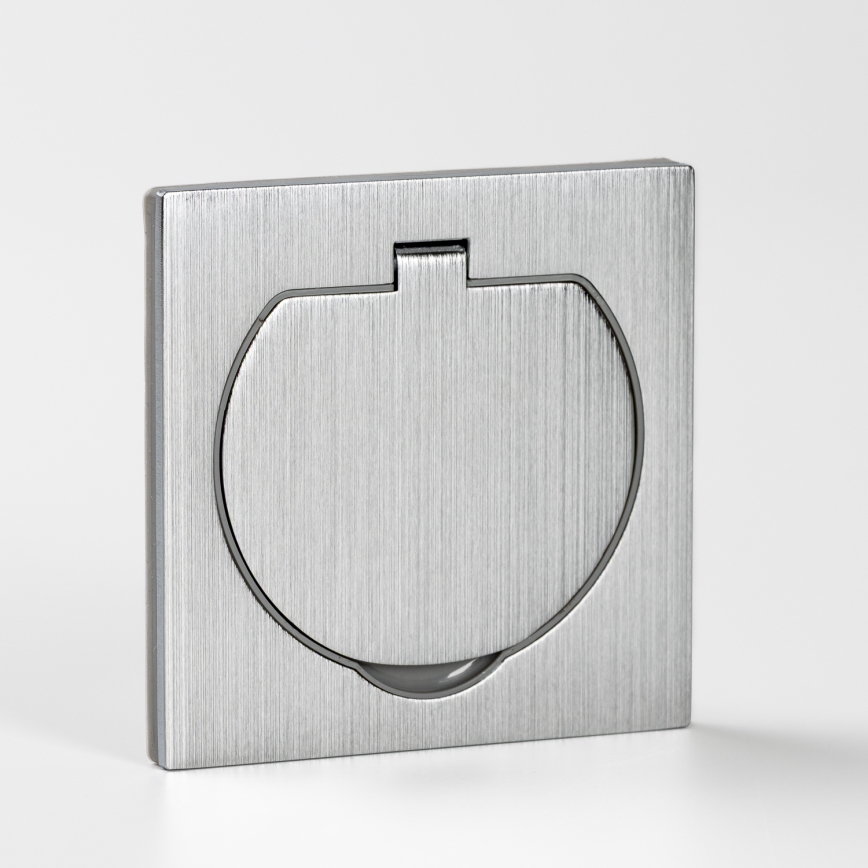 Brilagi - Kültéri beépített padló aljzat IP55 matt króm négyzet