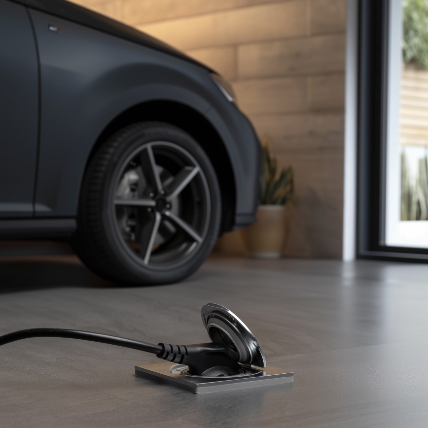 Brilagi - Kültéri beépített padló aljzat IP55 matt króm négyzet