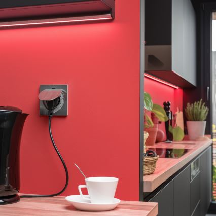 Brilagi - Kültéri beépített padló aljzat IP55 matt króm négyzet