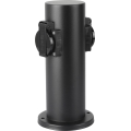 Brilagi - Kültéri csatlakozós oszlop PILLAR 2Z SCHUKO 230V IP44 fekete