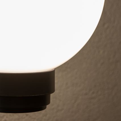BRILAGI - Kültéri fali lámpatest mozgásérzékelővel HARBOR 1xE27/40W/230V IP33 fekete/fehér