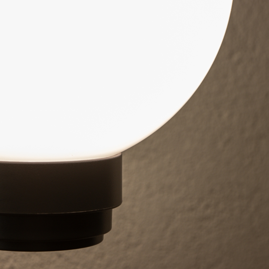 BRILAGI - Kültéri fali lámpatest mozgásérzékelővel HARBOR 1xE27/40W/230V IP33 fekete/fehér