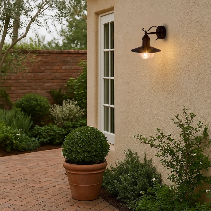 Brilagi - Kültéri fali lámpa MOLDE 1xE27/60W/230V IP44 fekete