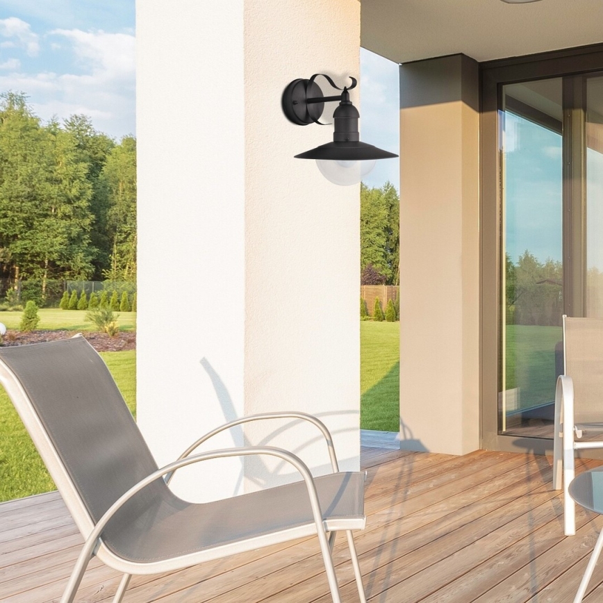 Brilagi - Kültéri fali lámpa MOLDE 1xE27/60W/230V IP44 fekete