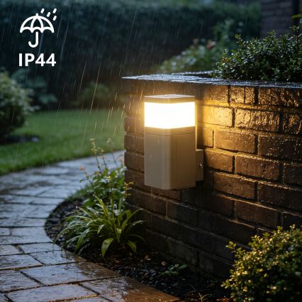 BRILAGI - Kültéri fali lámpa SCHUKO aljzattal PILLAR 1xG9/11W/230V IP44 szürke