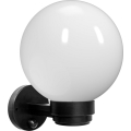 Brilagi - Kültéri fali lámpatest mozgásérzékelővel HARBOR 1xE27/40W/230V IP33 fekete/fehér