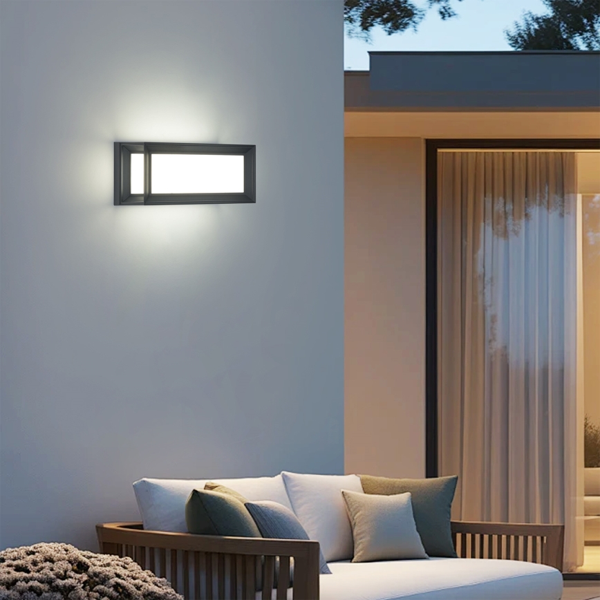 Brilagi - Kültéri fali lámpatest PARKER 1xE27/60W/230V antracit IP44