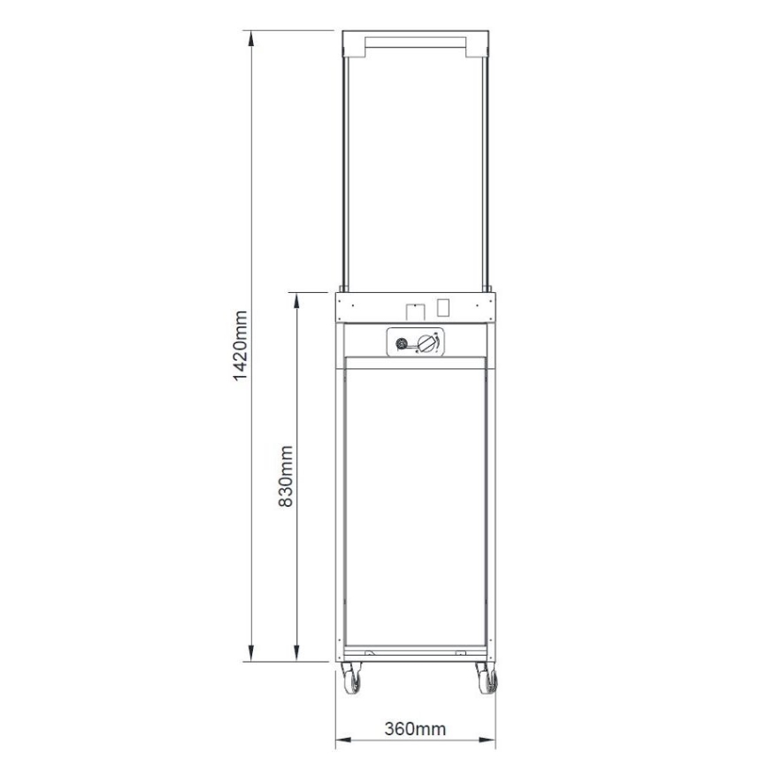 Brilagi - Kültéri gázkandalló FLARO GAS 142x36 cm 8kW 1xAAA bézs + védőhuzat