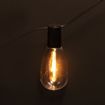 Brilagi - kültéri karácsonyi LED girland 10xLED/3xAA 3,2m IP44 meleg fehér