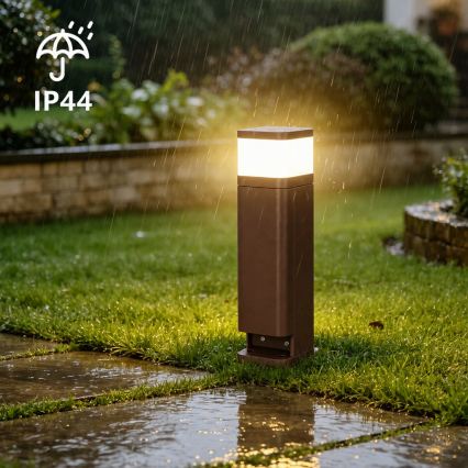 BRILAGI - Kültéri lámpa 2 aljzattal SCHUKO PILLAR 1xG9/11W/230V IP44 barna
