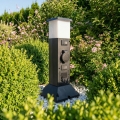 BRILAGI - Kültéri lámpa 2 db SCHUKO aljzattal 1xE14/15W/230V IP44 fekete