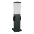 Brilagi - Kültéri lámpa 2 db SCHUKO aljzattal 1xE27/15W/230V 40 cm IP44 antracit
