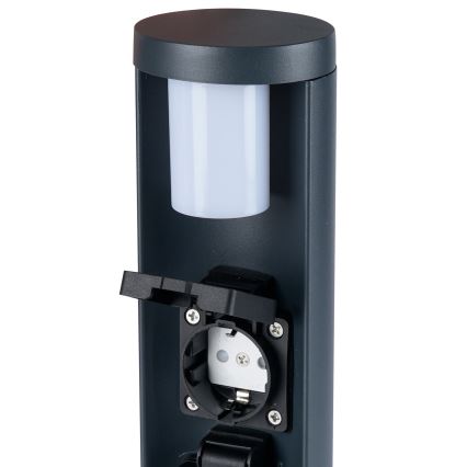 Brilagi - Kültéri lámpa 2 db SCHUKO aljzattal PILLAR 1xG9/11W/230V IP44 antracit