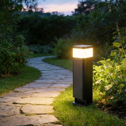 Brilagi - Kültéri lámpa 2 SCHUKO aljzattal PILLAR 1xG9/11W/230V IP44 antracit