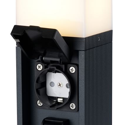 Brilagi -Kültéri lámpa 2 db SCHUKO aljzattal PILLAR 1xG9/11W/230V IP44 antracit
