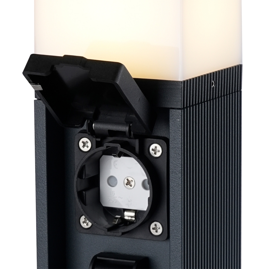 Brilagi -Kültéri lámpa 2 db SCHUKO aljzattal PILLAR 1xG9/11W/230V IP44 antracit