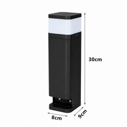 BRILAGI - Kültéri lámpa 2 db SCHUKO PILLAR 1xG9/11W/230V IP44 fekete