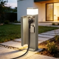 BRILAGI - Kültéri lámpa 2 db SCHUKO PILLAR aljzattal 1xG9/11W/230V IP44 szürke