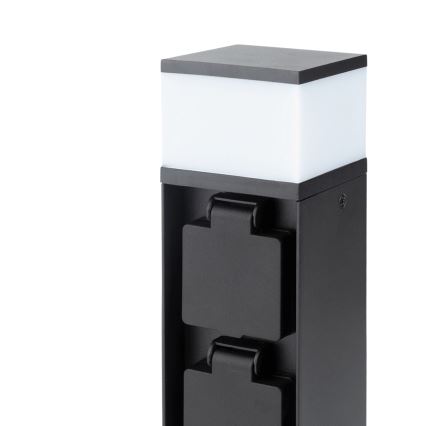 Brilagi - Kültéri lámpa 2 SCHUKO aljzattal 1xG9/11W/230V IP44 fekete