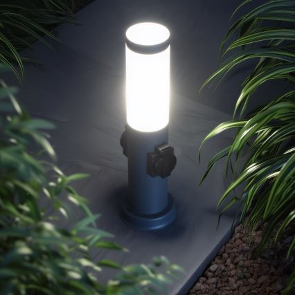 Brilagi - NOVA kültéri lámpa 2 db SCHUKO aljzattal, 1xE27/15W/230V, 40 cm, IP44, antracit