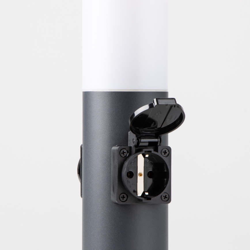Brilagi - NOVA kültéri lámpa 2 db SCHUKO aljzattal, 1xE27/15W/230V, 40 cm, IP44, antracit