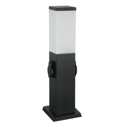 Brilagi - Kültéri lámpa 2 db SCHUKO aljzattal NOVA 1xE27/15W/230V 40 cm IP44 fekete
