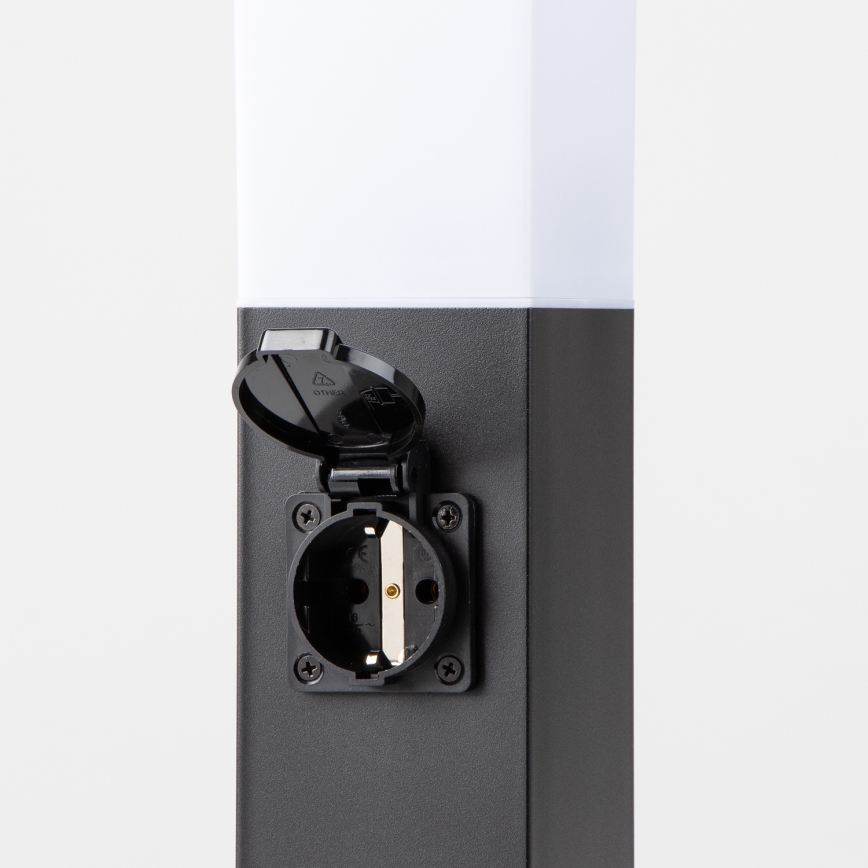 Brilagi - Kültéri lámpa 2 db SCHUKO aljzattal NOVA 1xE27/15W/230V 40 cm IP44 fekete