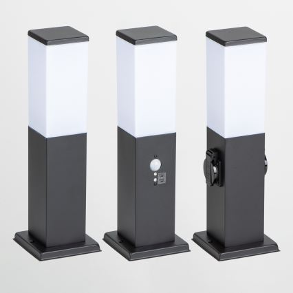 Brilagi - Kültéri lámpa 2 db SCHUKO aljzattal NOVA 1xE27/15W/230V 40 cm IP44 fekete