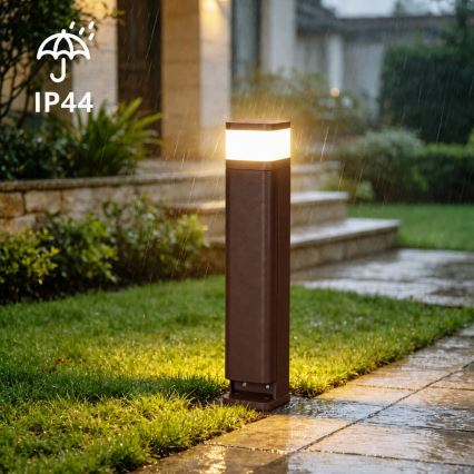 BRILAGI - Kültéri lámpa 2 SCHUKO aljzattal PILLAR 1xG9/11W/230V IP44 barna