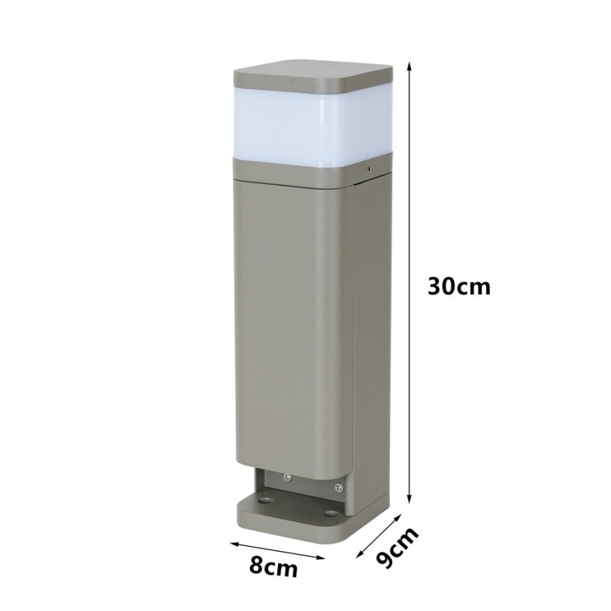 BRILAGI - Kültéri lámpa 2 SCHUKO aljzattal PILLAR 1xG9/11W/230V IP44 szürke