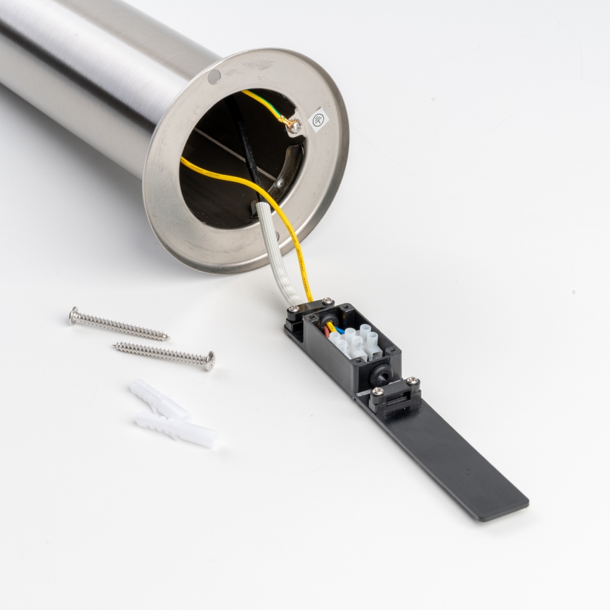 BRILAGI - ELIA kültéri lámpa aljzattal, 1xE27/20W/230V, IP44, 50 cm, matt króm