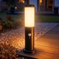 Brilagi - kültéri lámpa érzékelővel 1xE27/15W/230V 40 cm IP44 antracit