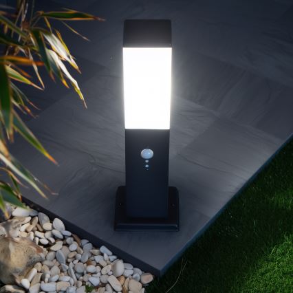 Brilagi - Kültéri lámpa érzékelővel NOVA 1xE27/15W/230V 40 cm IP44 fekete