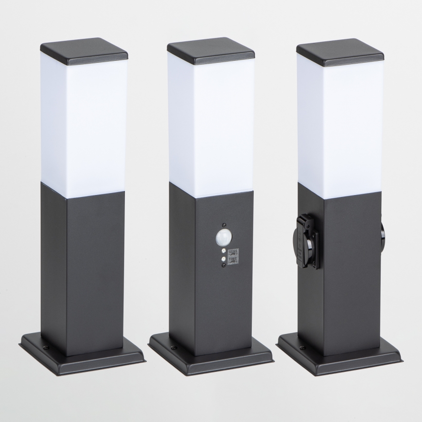 Brilagi - Kültéri lámpa érzékelővel NOVA 1xE27/15W/230V 40 cm IP44 fekete