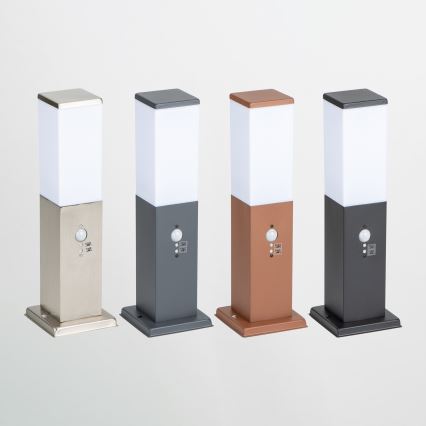 Brilagi - Kültéri lámpa érzékelővel NOVA 1xE27/15W/230V 40 cm IP44 fekete