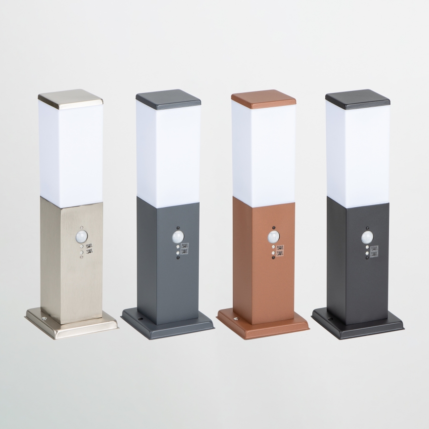 Brilagi - Kültéri lámpa érzékelővel NOVA 1xE27/15W/230V 40 cm IP44 fekete