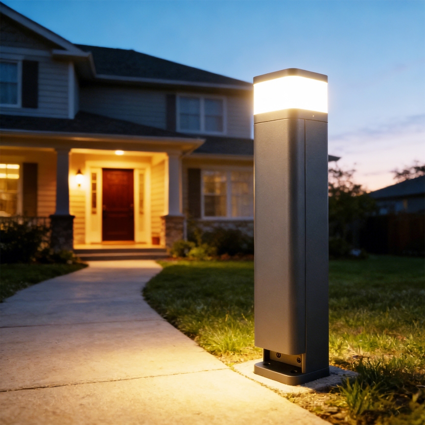 Brilagi - PILLAR kültéri lámpa 2 SCHUKO aljzattal, 1xG9/11W/230V, IP44, antracit