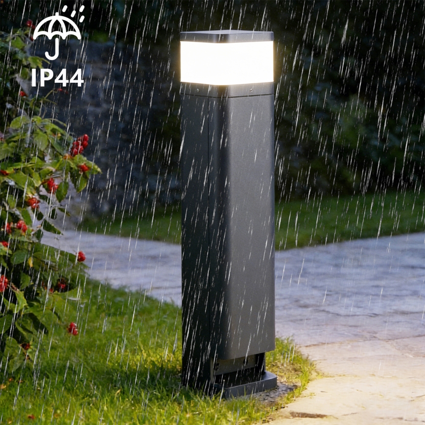 Brilagi - PILLAR kültéri lámpa 2 SCHUKO aljzattal, 1xG9/11W/230V, IP44, antracit