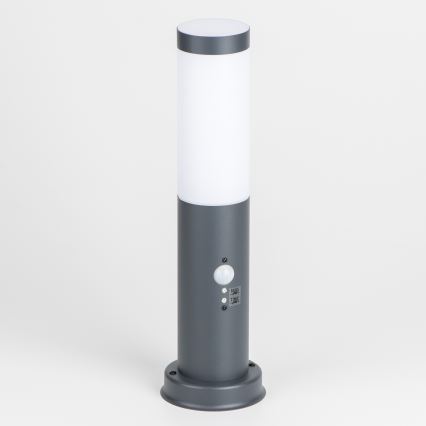 Brilagi - Kültéri lámpa mozgásérzékelővel NOVA 1xE27/15W/230V 40 cm IP44 antracit